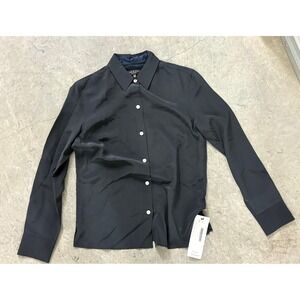 Rag & Bone Black Long Sleeve Button Down‎ Shirt Classic Style
